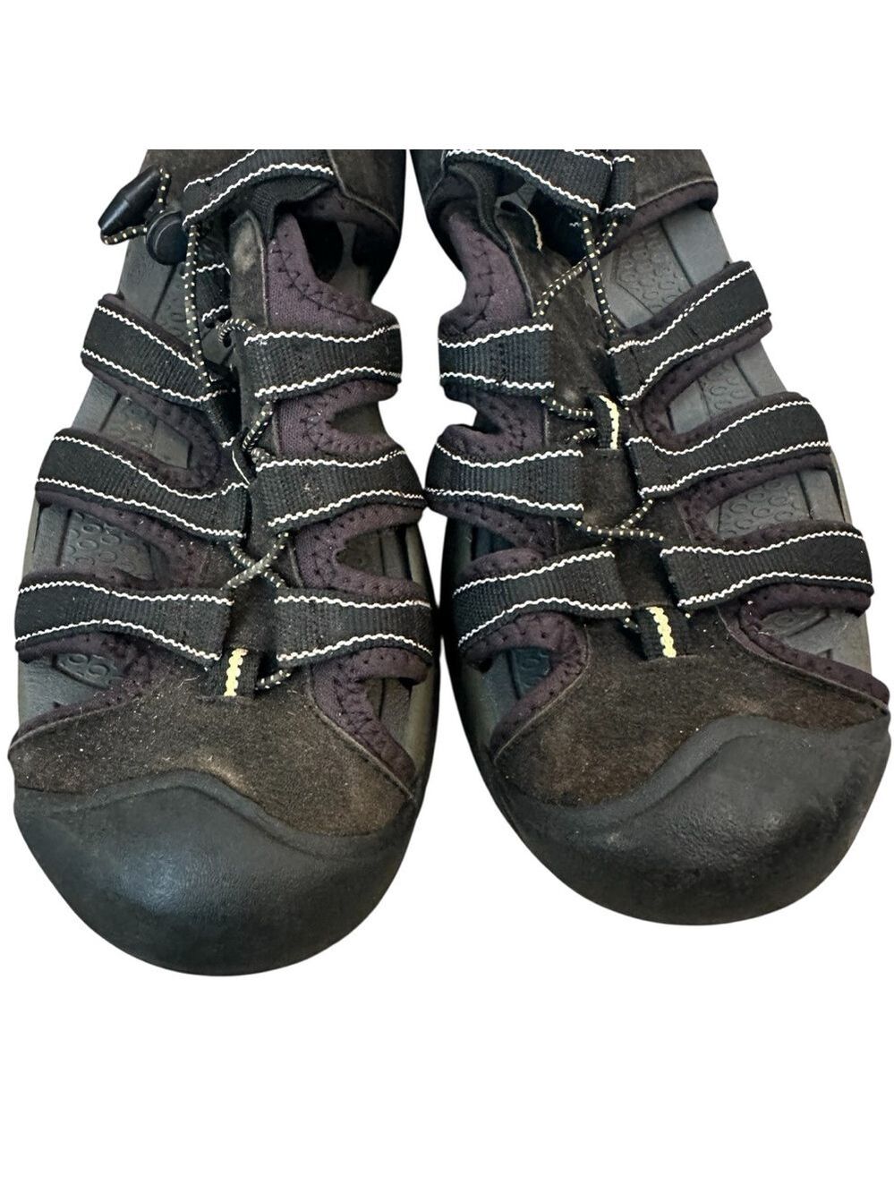 Rugged Outback Banks Bumptoe Walk Hike Water Shoe Sandals Black Women Size 12 - Picture 2 of 9